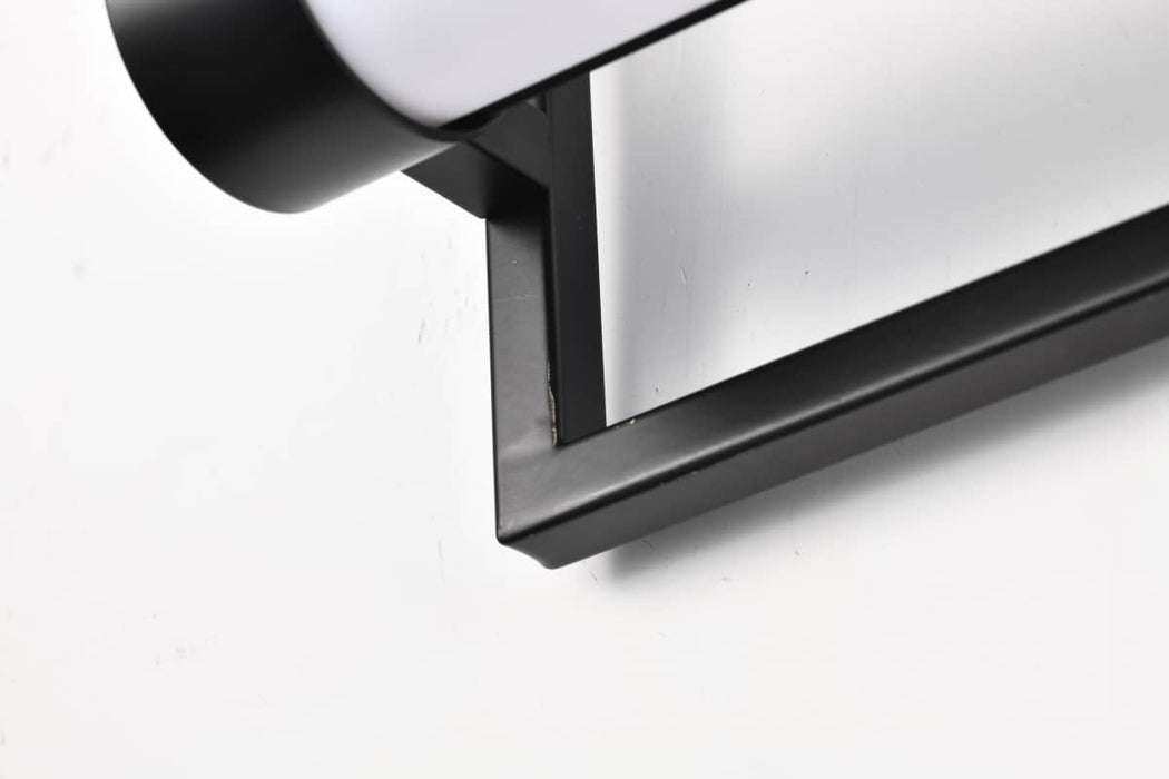 Vanity Nuvo 62-669 Canal LED Large Vanity - Matte Black Finish - White Acrylic Lens Nuvo