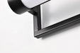 Vanity Nuvo 62-669 Canal LED Large Vanity - Matte Black Finish - White Acrylic Lens Nuvo