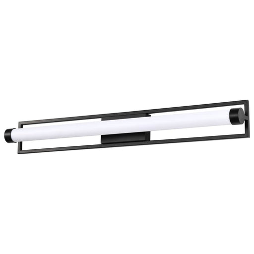 Vanity Nuvo 62-669 Canal LED Large Vanity - Matte Black Finish - White Acrylic Lens Nuvo
