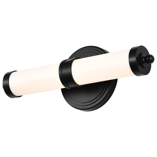 Vanity Nuvo 62-676 Kagen LED Small Vanity - Matte Black Finish - White Acrylic Lens Nuvo