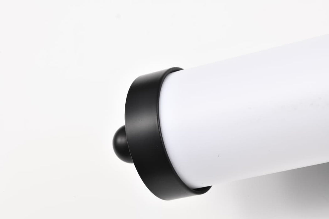 Vanity Nuvo 62-676 Kagen LED Small Vanity - Matte Black Finish - White Acrylic Lens Nuvo