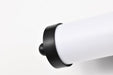 Vanity Nuvo 62-676 Kagen LED Small Vanity - Matte Black Finish - White Acrylic Lens Nuvo