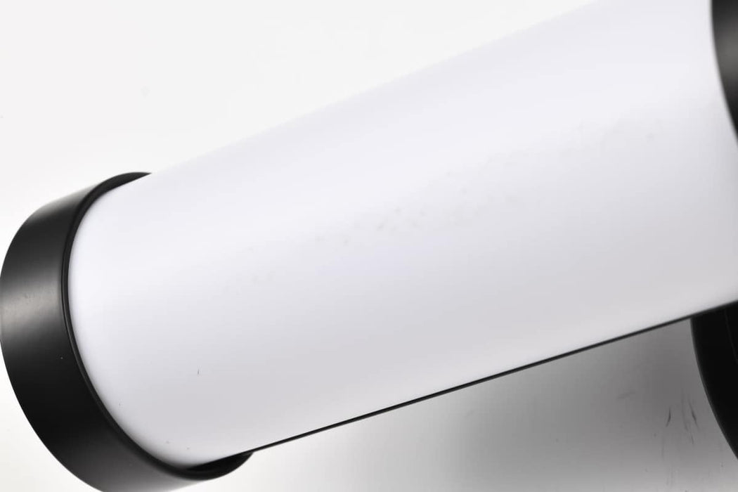 Vanity Nuvo 62-676 Kagen LED Small Vanity - Matte Black Finish - White Acrylic Lens Nuvo