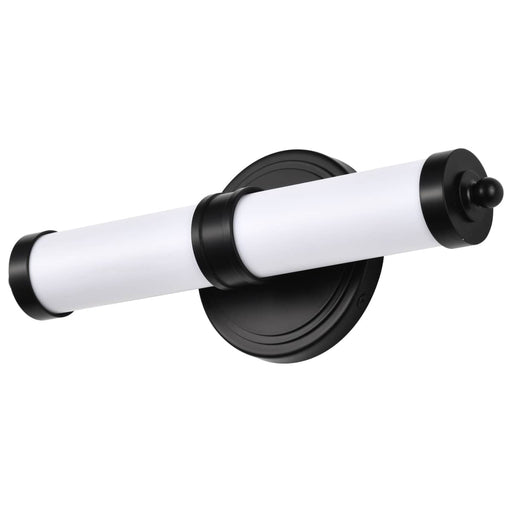 Vanity Nuvo 62-676 Kagen LED Small Vanity - Matte Black Finish - White Acrylic Lens Nuvo