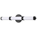 Vanity Nuvo 62-678 Kagen LED Medium Vanity - Matte Black Finish - White Acrylic Lens Nuvo