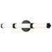 Vanity Nuvo 62-678 Kagen LED Medium Vanity - Matte Black Finish - White Acrylic Lens Nuvo