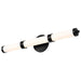 Vanity Nuvo 62-678 Kagen LED Medium Vanity - Matte Black Finish - White Acrylic Lens Nuvo
