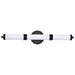 Vanity Nuvo 62-678 Kagen LED Medium Vanity - Matte Black Finish - White Acrylic Lens Nuvo