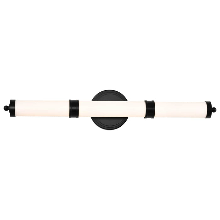 Vanity Nuvo 62-678 Kagen LED Medium Vanity - Matte Black Finish - White Acrylic Lens Nuvo