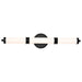 Vanity Nuvo 62-678 Kagen LED Medium Vanity - Matte Black Finish - White Acrylic Lens Nuvo