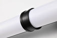Vanity Nuvo 62-678 Kagen LED Medium Vanity - Matte Black Finish - White Acrylic Lens Nuvo