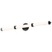 Vanity Nuvo 62-679 Kagen LED Large Vanity - Matte Black Finish - White Acrylic Lens Nuvo