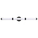 Vanity Nuvo 62-679 Kagen LED Large Vanity - Matte Black Finish - White Acrylic Lens Nuvo