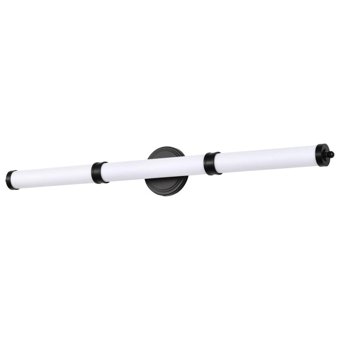 Vanity Nuvo 62-679 Kagen LED Large Vanity - Matte Black Finish - White Acrylic Lens Nuvo