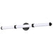 Vanity Nuvo 62-679 Kagen LED Large Vanity - Matte Black Finish - White Acrylic Lens Nuvo