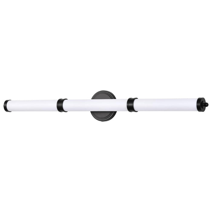 Vanity Nuvo 62-679 Kagen LED Large Vanity - Matte Black Finish - White Acrylic Lens Nuvo
