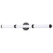 Vanity Nuvo 62-679 Kagen LED Large Vanity - Matte Black Finish - White Acrylic Lens Nuvo