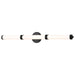 Vanity Nuvo 62-679 Kagen LED Large Vanity - Matte Black Finish - White Acrylic Lens Nuvo