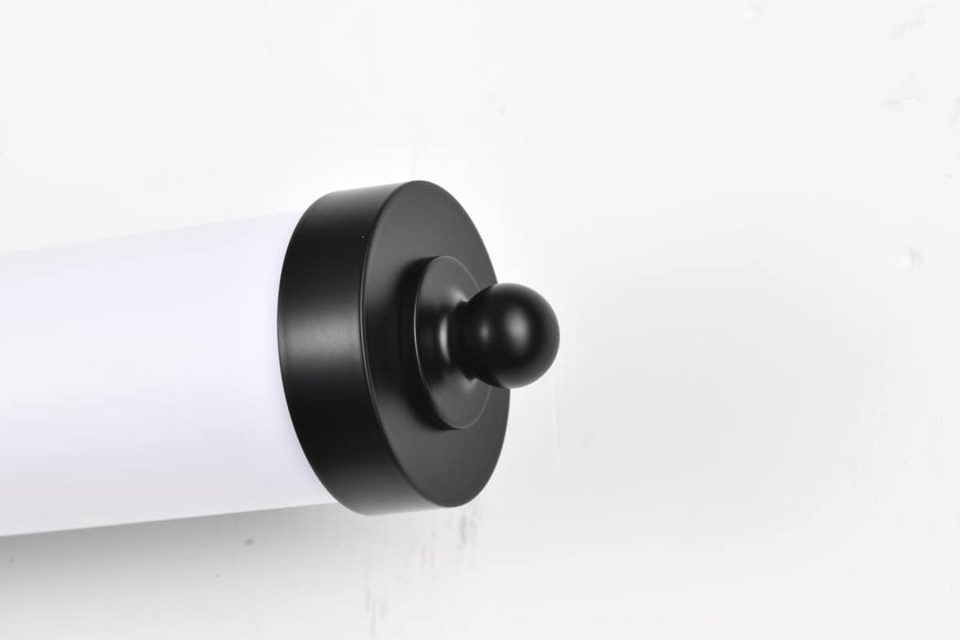 Vanity Nuvo 62-679 Kagen LED Large Vanity - Matte Black Finish - White Acrylic Lens Nuvo
