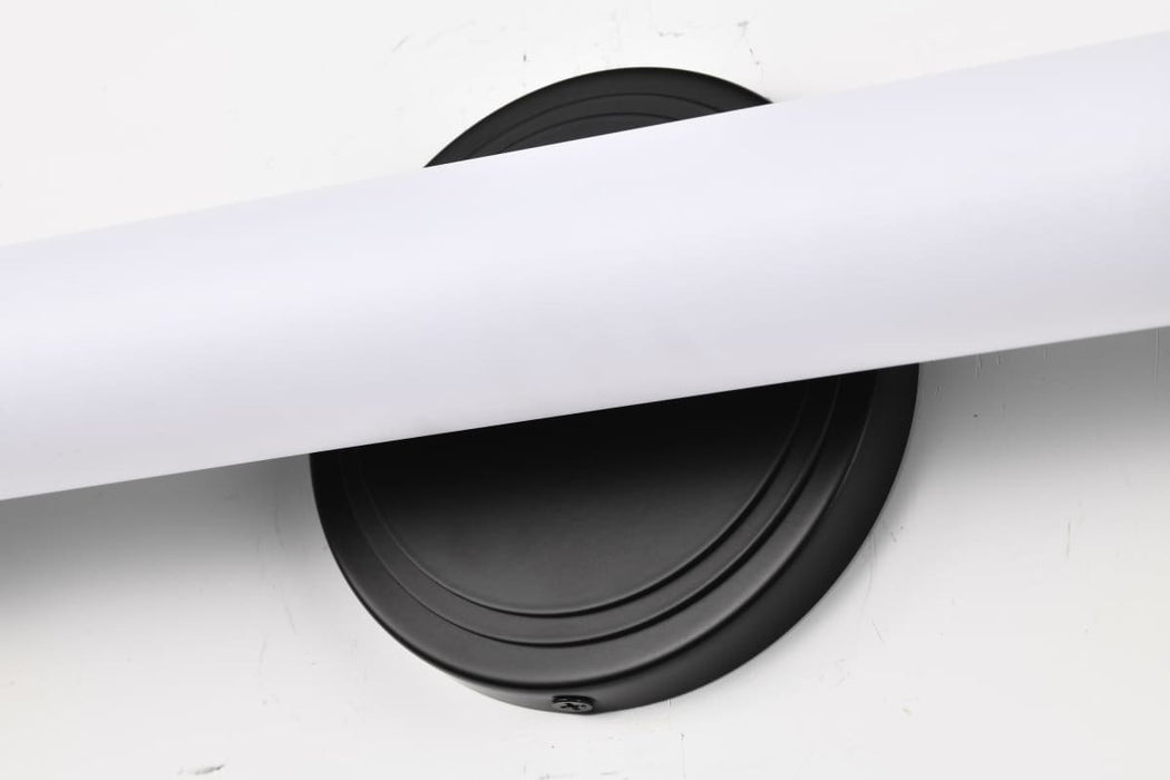 Vanity Nuvo 62-679 Kagen LED Large Vanity - Matte Black Finish - White Acrylic Lens Nuvo