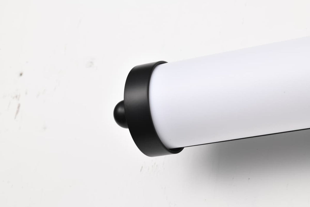 Vanity Nuvo 62-679 Kagen LED Large Vanity - Matte Black Finish - White Acrylic Lens Nuvo