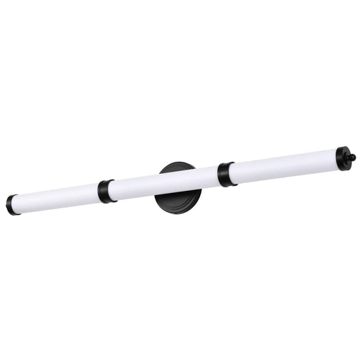 Vanity Nuvo 62-679 Kagen LED Large Vanity - Matte Black Finish - White Acrylic Lens Nuvo