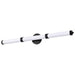 Vanity Nuvo 62-679 Kagen LED Large Vanity - Matte Black Finish - White Acrylic Lens Nuvo