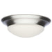 Flush Mount Nuvo 62-686 18W - Flush Mount Twist & Lock Fixture - LED - 12 in. - Brushed Nickel Finish - Frosted Glass Nuvo
