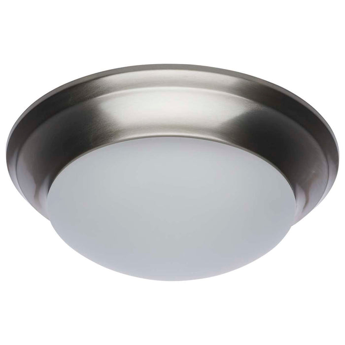 Flush Mount Nuvo 62-686 18W - Flush Mount Twist & Lock Fixture - LED - 12 in. - Brushed Nickel Finish - Frosted Glass Nuvo