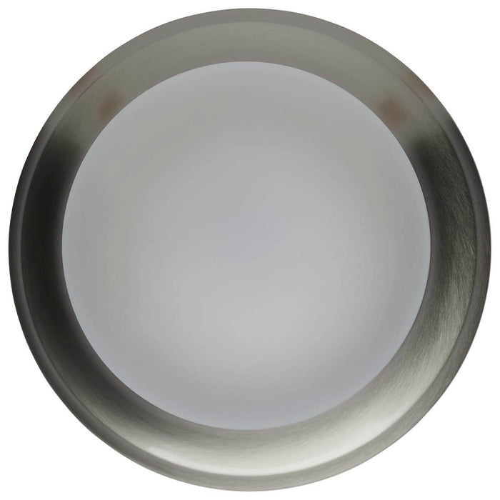 Flush Mount Nuvo 62-686 18W - Flush Mount Twist & Lock Fixture - LED - 12 in. - Brushed Nickel Finish - Frosted Glass Nuvo