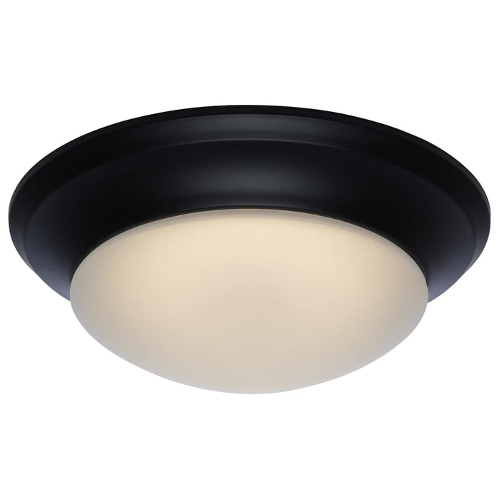 Flush Mount Nuvo 62-687 18W - Flush Mount Twist & Lock Fixture - LED - 12 in. - Matte Black Finish - Frosted Glass Nuvo