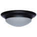 Flush Mount Nuvo 62-687 18W - Flush Mount Twist & Lock Fixture - LED - 12 in. - Matte Black Finish - Frosted Glass Nuvo