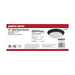 Flush Mount Nuvo 62-687 18W - Flush Mount Twist & Lock Fixture - LED - 12 in. - Matte Black Finish - Frosted Glass Nuvo