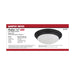Flush Mount Nuvo 62-687 18W - Flush Mount Twist & Lock Fixture - LED - 12 in. - Matte Black Finish - Frosted Glass Nuvo