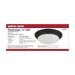 Flush Mount Nuvo 62-687 18W - Flush Mount Twist & Lock Fixture - LED - 12 in. - Matte Black Finish - Frosted Glass Nuvo