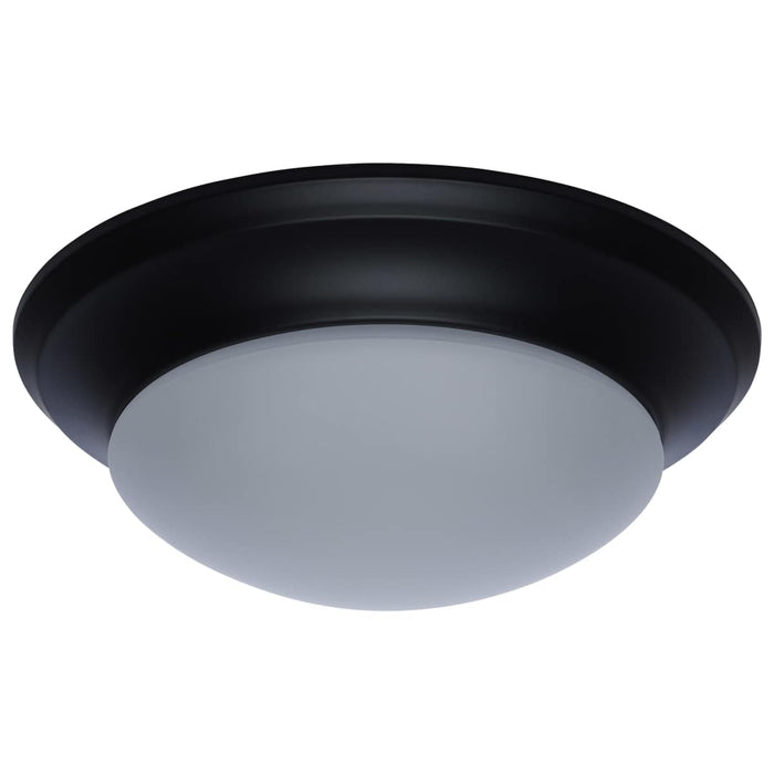 Flush Mount Nuvo 62-687 18W - Flush Mount Twist & Lock Fixture - LED - 12 in. - Matte Black Finish - Frosted Glass Nuvo