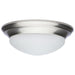 Flush Mount Nuvo 62-688 25W - Flush Mount Twist & Lock Fixture - LED - 14 in. - Brushed Nickel Finish - Frosted Glass Nuvo