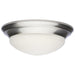 Flush Mount Nuvo 62-688 25W - Flush Mount Twist & Lock Fixture - LED - 14 in. - Brushed Nickel Finish - Frosted Glass Nuvo