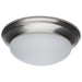 Flush Mount Nuvo 62-688 25W - Flush Mount Twist & Lock Fixture - LED - 14 in. - Brushed Nickel Finish - Frosted Glass Nuvo