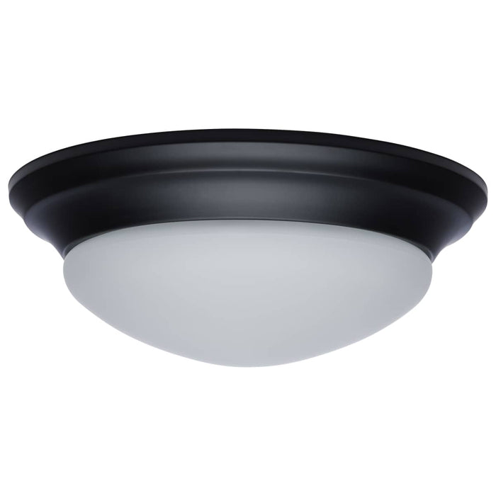 Flush Mount Nuvo 62-689 25W - Flush Mount Twist & Lock Fixture - LED - 14 in. - Matte Black Finish - Frosted Glass Nuvo