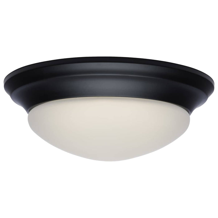 Flush Mount Nuvo 62-689 25W - Flush Mount Twist & Lock Fixture - LED - 14 in. - Matte Black Finish - Frosted Glass Nuvo