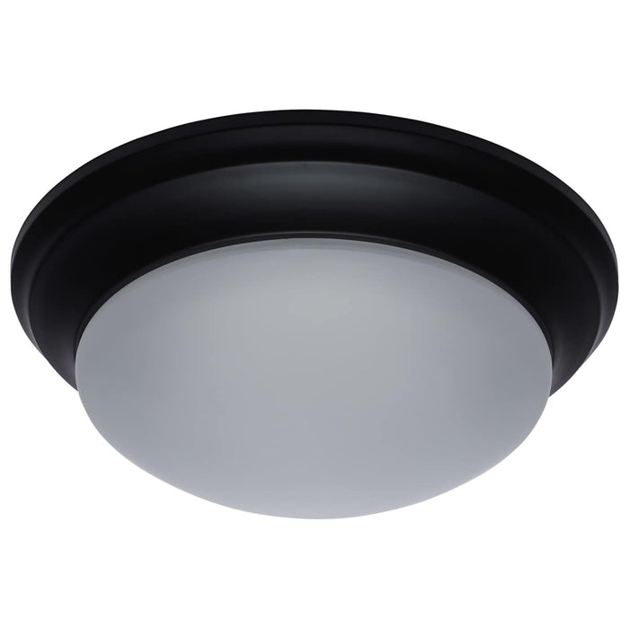 Flush Mount Nuvo 62-689 25W - Flush Mount Twist & Lock Fixture - LED - 14 in. - Matte Black Finish - Frosted Glass Nuvo