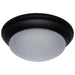Flush Mount Nuvo 62-689 25W - Flush Mount Twist & Lock Fixture - LED - 14 in. - Matte Black Finish - Frosted Glass Nuvo