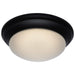 Flush Mount Nuvo 62-689 25W - Flush Mount Twist & Lock Fixture - LED - 14 in. - Matte Black Finish - Frosted Glass Nuvo