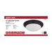 Flush Mount Nuvo 62-689 25W - Flush Mount Twist & Lock Fixture - LED - 14 in. - Matte Black Finish - Frosted Glass Nuvo