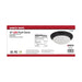 Flush Mount Nuvo 62-689 25W - Flush Mount Twist & Lock Fixture - LED - 14 in. - Matte Black Finish - Frosted Glass Nuvo