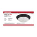 Flush Mount Nuvo 62-689 25W - Flush Mount Twist & Lock Fixture - LED - 14 in. - Matte Black Finish - Frosted Glass Nuvo
