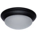 Flush Mount Nuvo 62-689 25W - Flush Mount Twist & Lock Fixture - LED - 14 in. - Matte Black Finish - Frosted Glass Nuvo