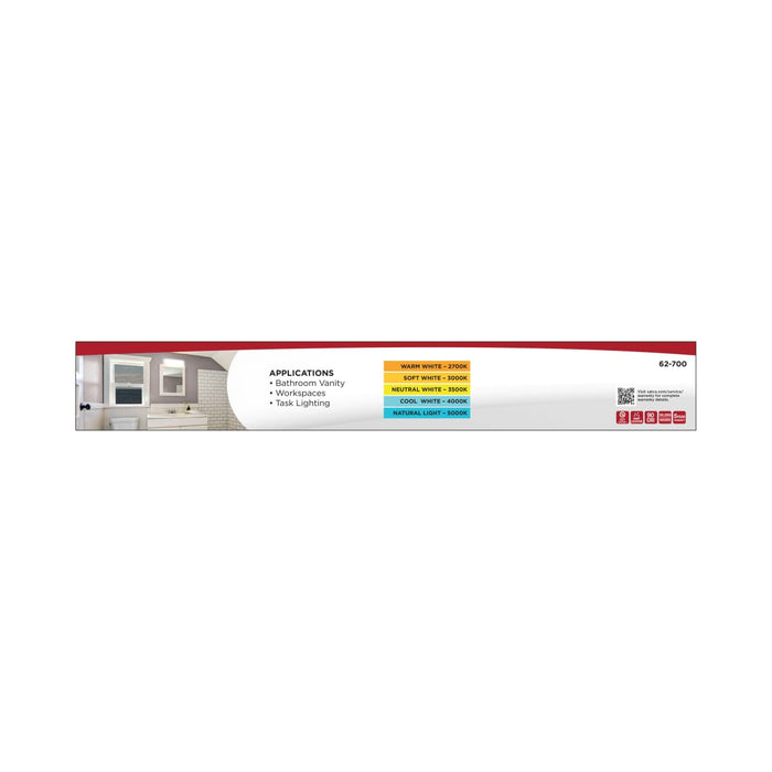 Ceiling Wrap Nuvo 62-700 14 Watt 18 Inch LED Ceiling Wrap - Dual GFCI - 27K/30K/35K/40K/50K CCT Selectable - White Finish Nuvo
