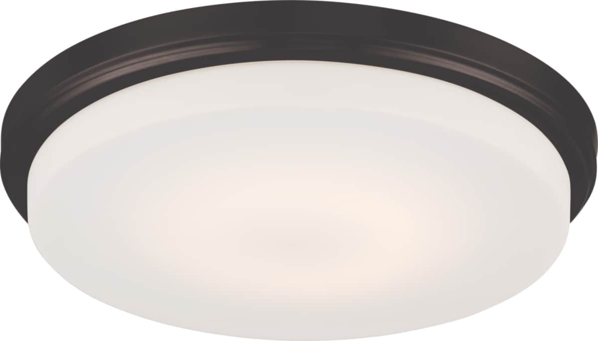 Flush Mount Nuvo 62-709 Dale - LED Flush Fixture with Opal Frosted Glass - Mahogany Bronze Finish Nuvo